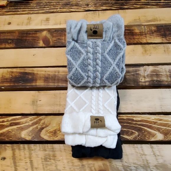 BearPaw Bootsocks 3 Pair B/C/G Womens 9-11 - Picture 4 of 8
